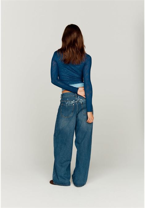 low rise wide leg denim HOUSE OF SUNNY | VOL2431BLUE RINSED